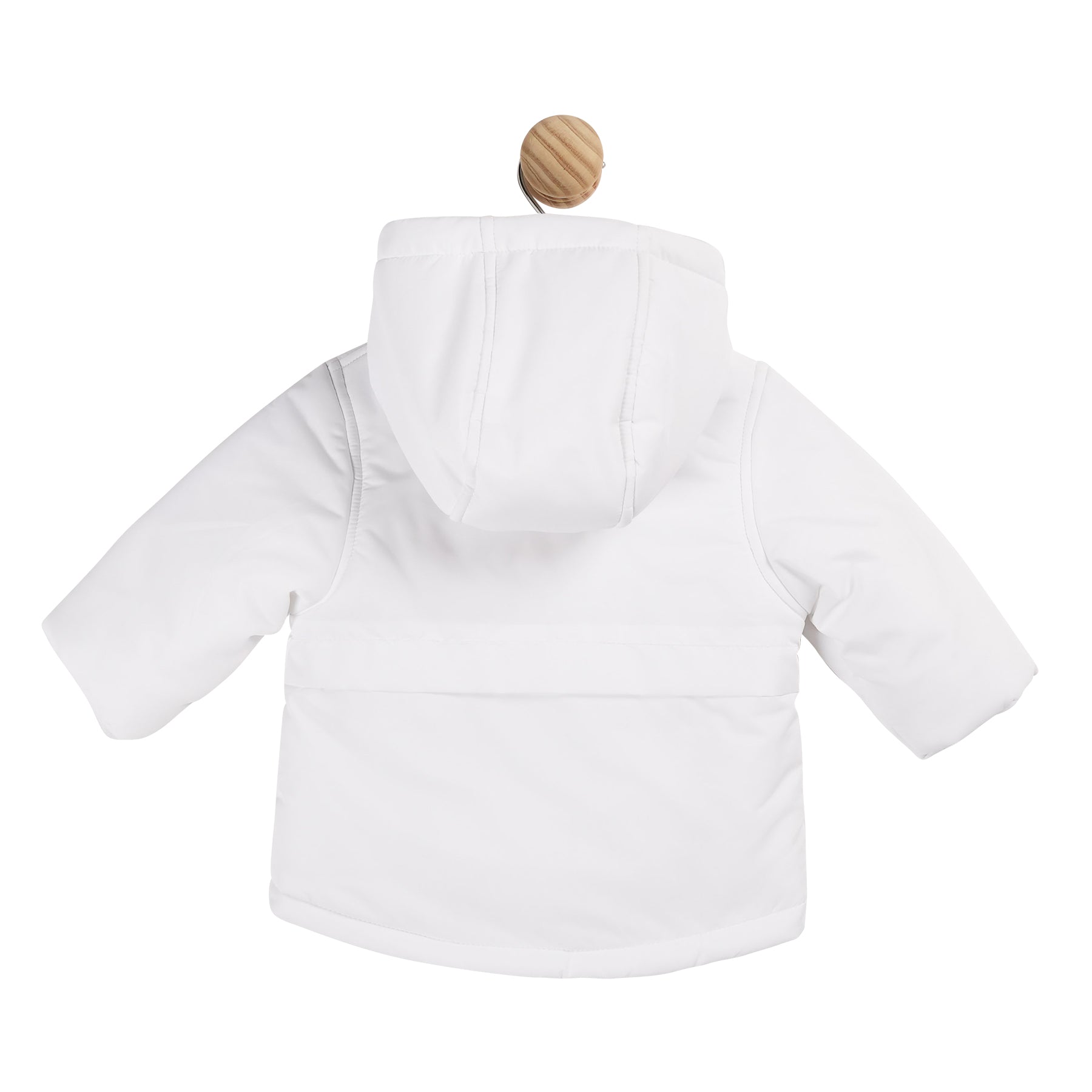 Mintini Baby Boys White Padded Parka Jacket 5901 image 1