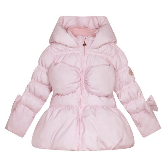 ADee Girls Pink Padded Bow Jacket Rihanon image 0