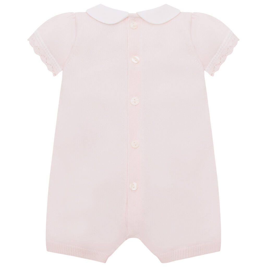 Emilie Et Rose Pale Pink Knitted Romper Layla
