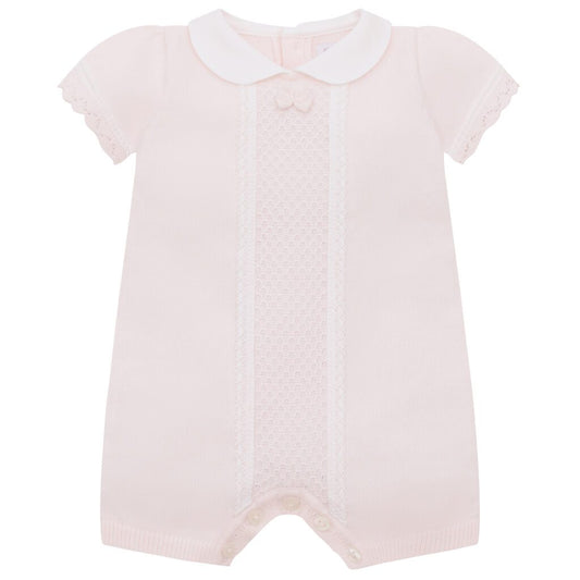 Emilie Et Rose Pale Pink Knitted Romper Layla