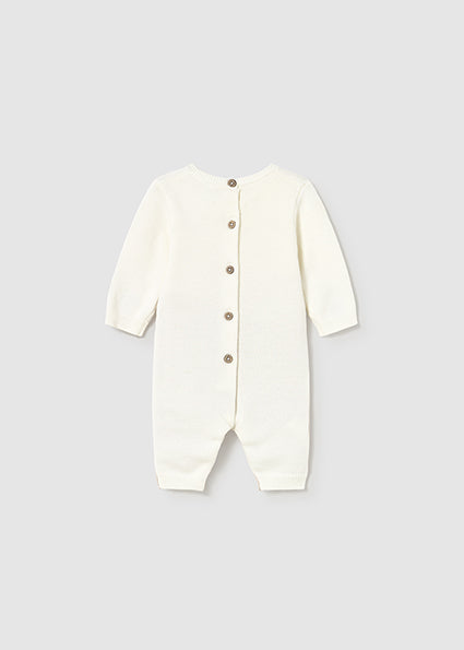 Mayoral Baby Boy Light Beige Knitted Romper 2611