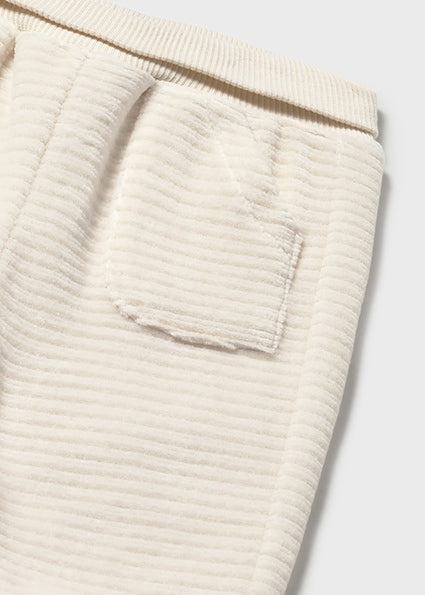Mayoral Baby Boys Beige Corduroy Tracksuit With Hat 2624