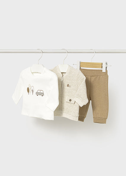 Mayoral Baby Boy Brown Three Piece Tracksuit 2622