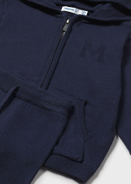 Mayoral Baby Boy Navy Knitted Tracksuit 2514