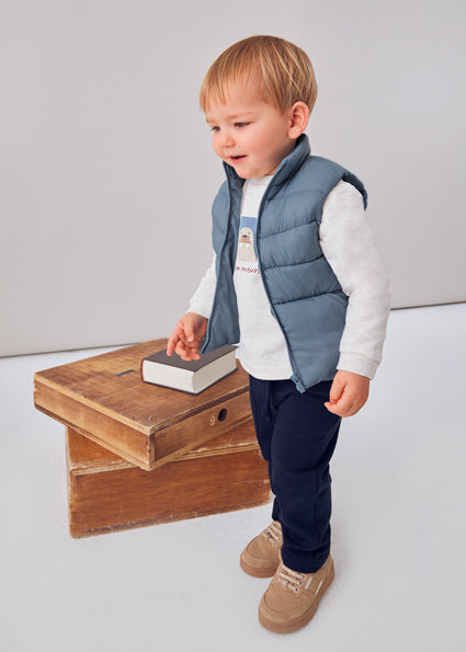 Mayoral Baby Boy Blue Set With Gilet 2649