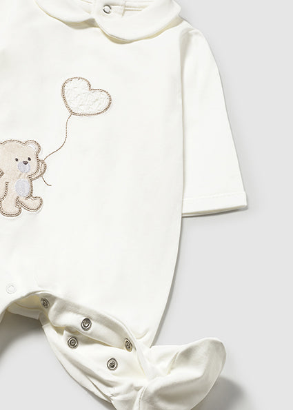 Mayoral Baby Girls Ivory Cream Romper 1743