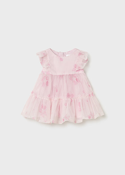 Mayoral Baby Girl Pink Tulle Dress 1890