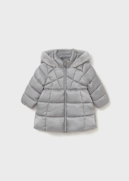 Mayoral Baby Girls Grey Long Jacket 2436