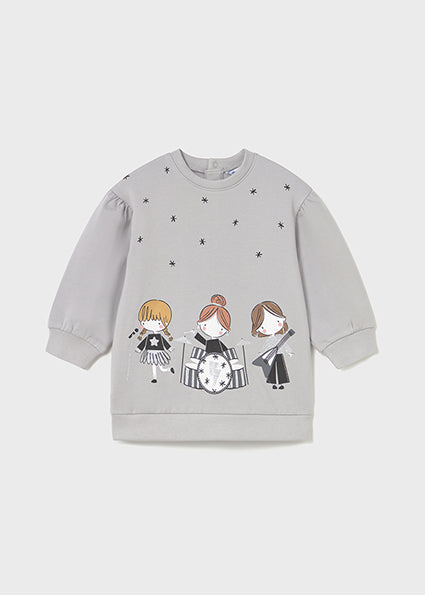 Mayoral Baby Girls Grey Jumper Dress 2921