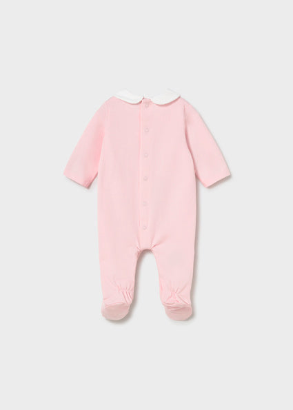 Mayoral Baby Girl Pink Teddy Babygrow 1743