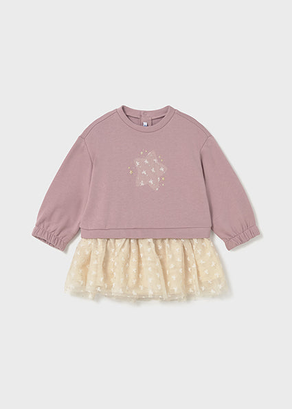 Mayoral Baby Girls Pink Tulle Jumper Dress 2912