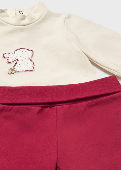 Mayoral Baby Girl Red Three Piece Tracksuit 2607