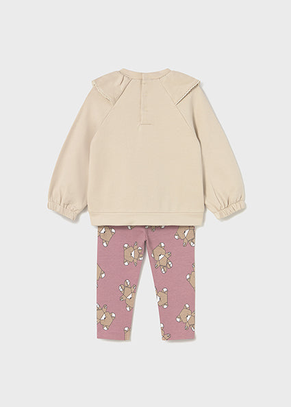 Mayoral Baby Girls Pink Printed Legging Set 2741