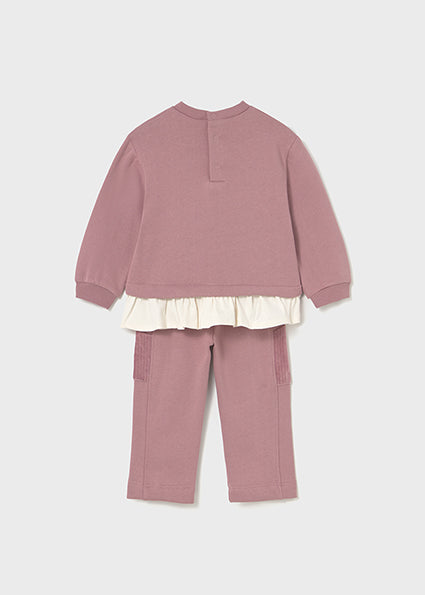 Mayoral Baby Girls Pink Bear Tracksuit 2843