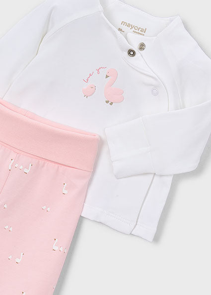 PRE ORDER Mayoral Baby Girl Pink Three Piece Gift Set 1506