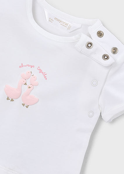 Mayoral Baby Girl Pink 3 Printed Piece Tracksuit 1894