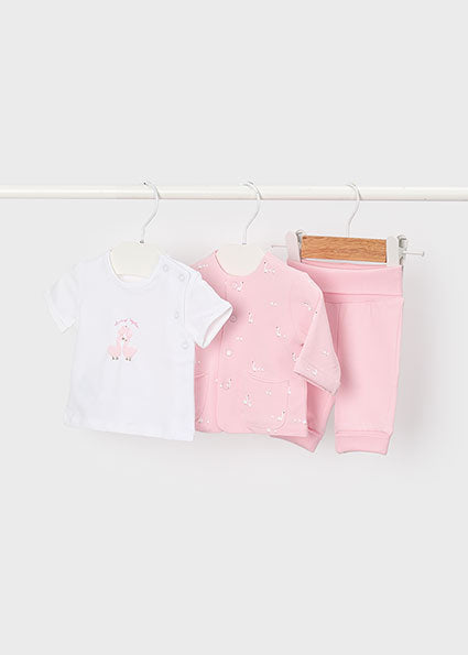 Mayoral Baby Girl Pink 3 Printed Piece Tracksuit 1894