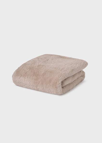 Mayoral Unisex Beige Faux Fur Blanket 9955