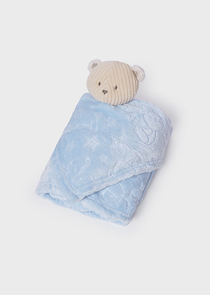 Mayoral Blue Teddy Blanket & Toy Set 9957