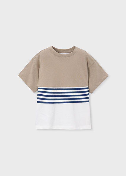 Mayoral Boys Beige Three Piece Short Set 3601