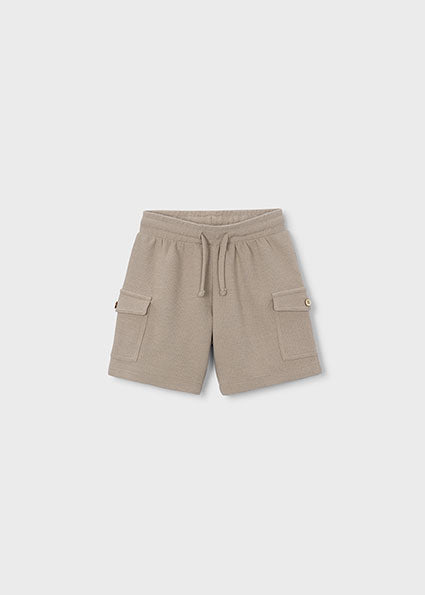 Mayoral Boys Beige Three Piece Short Set 3601