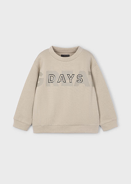 Mayoral Boys Beige Crewneck Sweater 4406