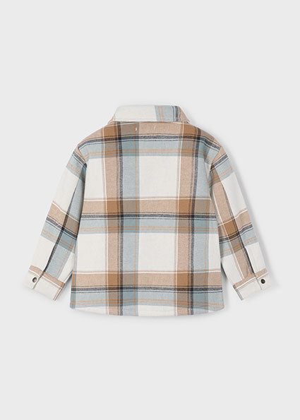 Mayoral Boys Light Beige Checked Jacket 4414