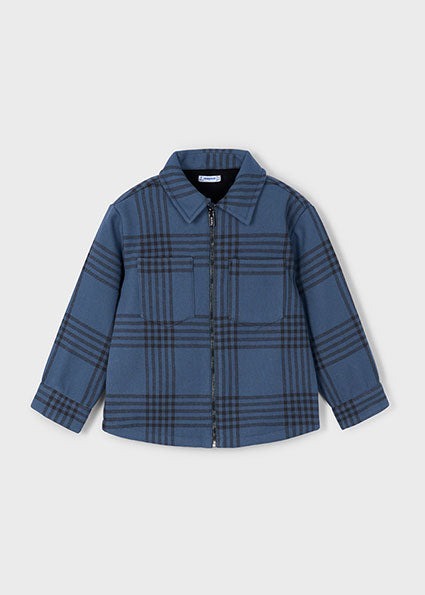 Mayoral Boys Navy Checked Jacket 4414