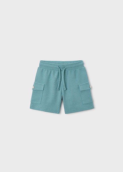 Mayoral Boys Green Three Piece Short Set 3601
