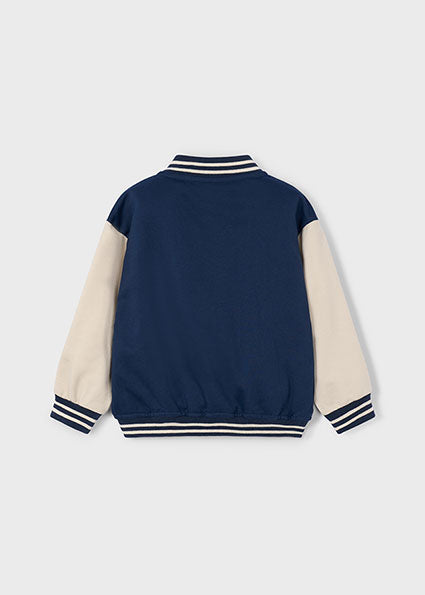 Mayoral Boys Navy Varsity Bomber Jacket 4424