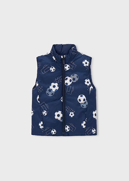 Mayoral Boys Navy Reversible Gilet 3380