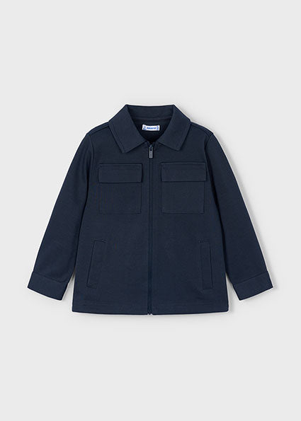 Mayoral Boys Navy Zip Overshirt 4125