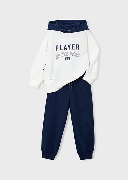 Mayoral Boys Navy Hooded Tracksuit 3885