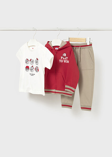 Mayoral Boys Red 3 Three Piece Tracksuit 1831