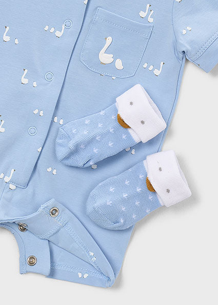 Mayoral Baby Boy Blue Three Gift Set 1727