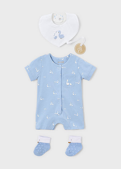 PRE ORDER Mayoral Baby Boy Blue Three Gift Set 1727