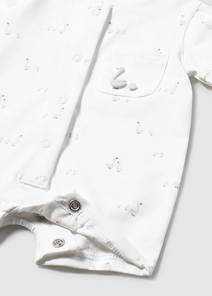 PRE ORDER Mayoral Unisex Baby White Three Piece Gift Set 1727