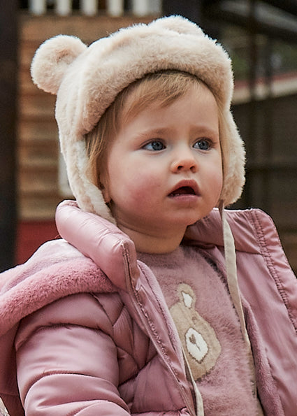 Mayoral Girls Fur Hat & Scarf Set 10020