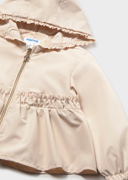 Mayoral Baby Girl Light Beige Windbreaker Jacket 1492