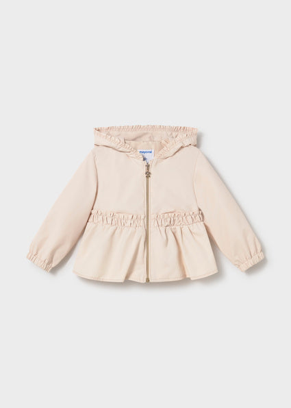 Mayoral Baby Girl Light Beige Windbreaker Jacket 1492