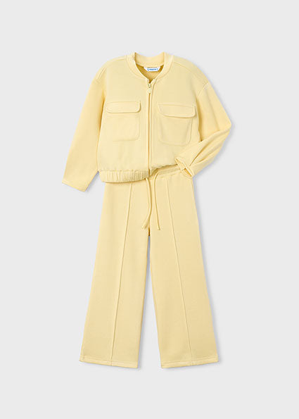 PRE ORDER Mayoral Girls Lemon Pique Tracksuit 3890