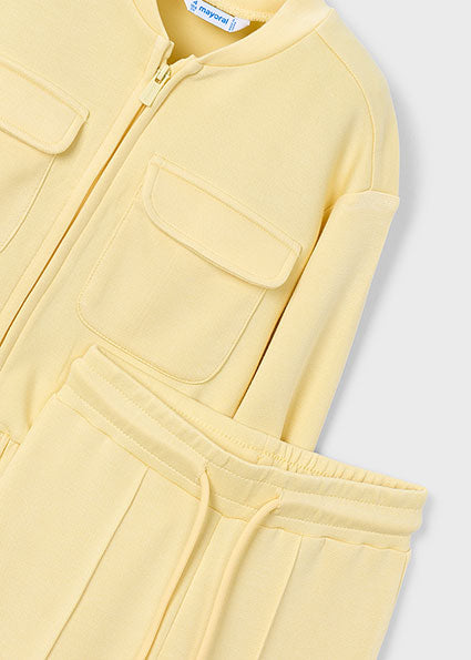 PRE ORDER Mayoral Girls Lemon Pique Tracksuit 3890