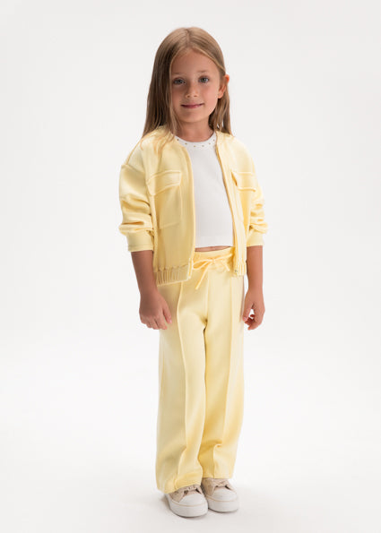PRE ORDER Mayoral Girls Lemon Pique Tracksuit 3890