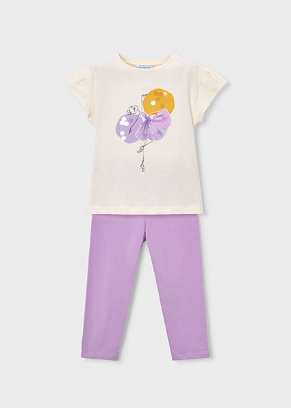 Mayoral Girls Lilac Legging Set Summer 3726