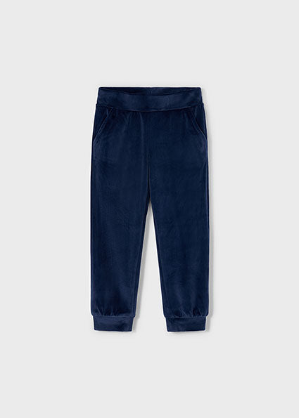 Mayoral Girls Navy Velour Three Piece Tracksuit 4892