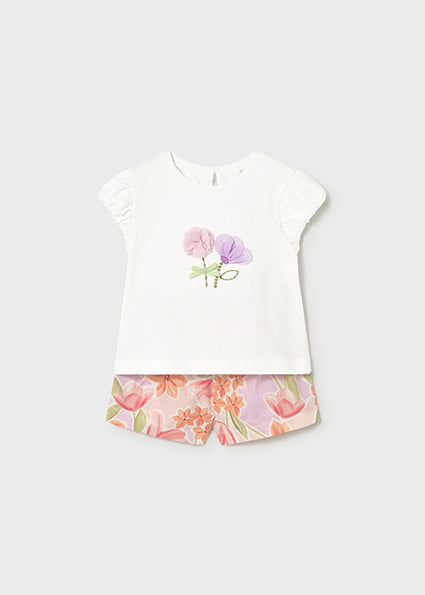 Mayoral Baby Girl Blossom Short Set 1213