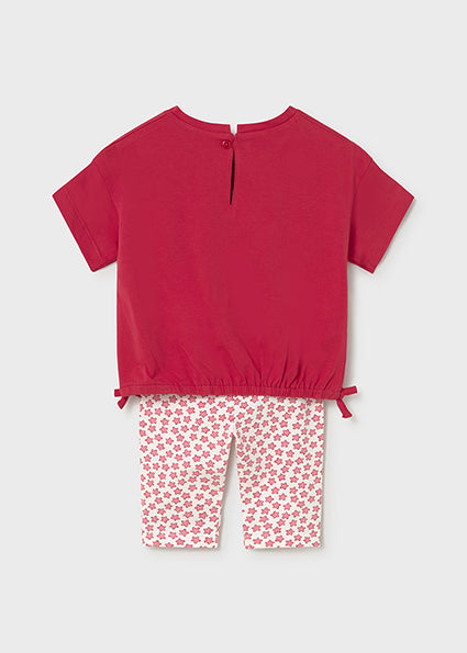 Mayoral Baby Girl Red Printed Legging Set 1753