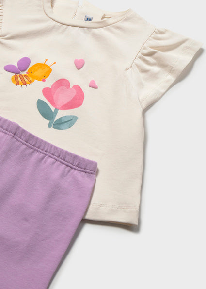Mayoral Baby Girl Lilac Legging Set 1751