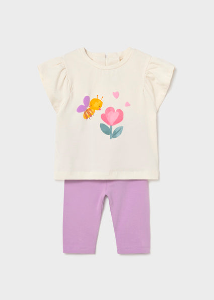 Mayoral Baby Girl Lilac Legging Set 1751