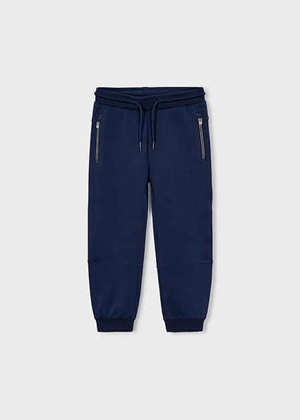 Mayoral Boys Navy Joggers With Zippers 3583